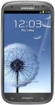 Смартфон Samsung Galaxy S3 GT-I9300 16Gb Titanium grey - Асино